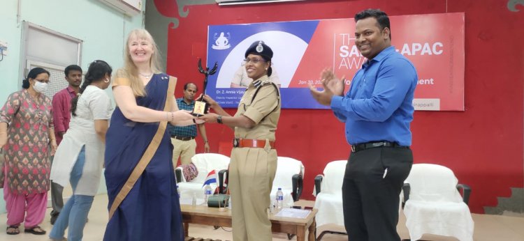 திருச்சி சரக டிஐஜிக்கு தென்னிந்திய வரலாற்றிலேயே முதன் முறையாக அமெரிக்காவின் SABRE - APAV விருது!!