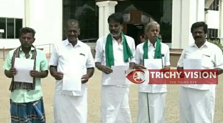 விவசாய பணிக்கு டீசல் மானியம் 3 ஆயிரம் வழங்கிட த.மா.க விவசாய அணி திருச்சி ஆட்சியரிடம் மனு