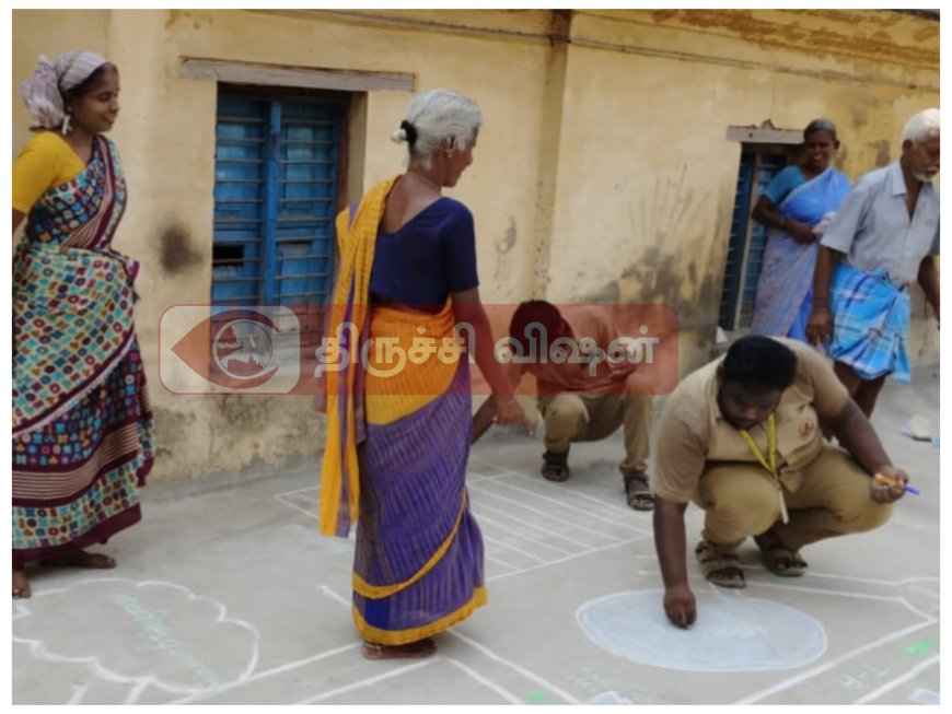 கிராமிய மதிப்பீடு வரைபடங்களை வரைந்து பொதுமக்களுக்கு விழிப்புணர்வு ஏற்படுத்திய வேளாண் கல்லூரி மாணவர்கள்.