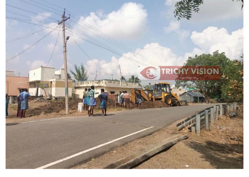 மழைநீர் தேங்கியதால் பொதுமக்கள் சாலை மறியல் - உடனடி நடவடிக்கை