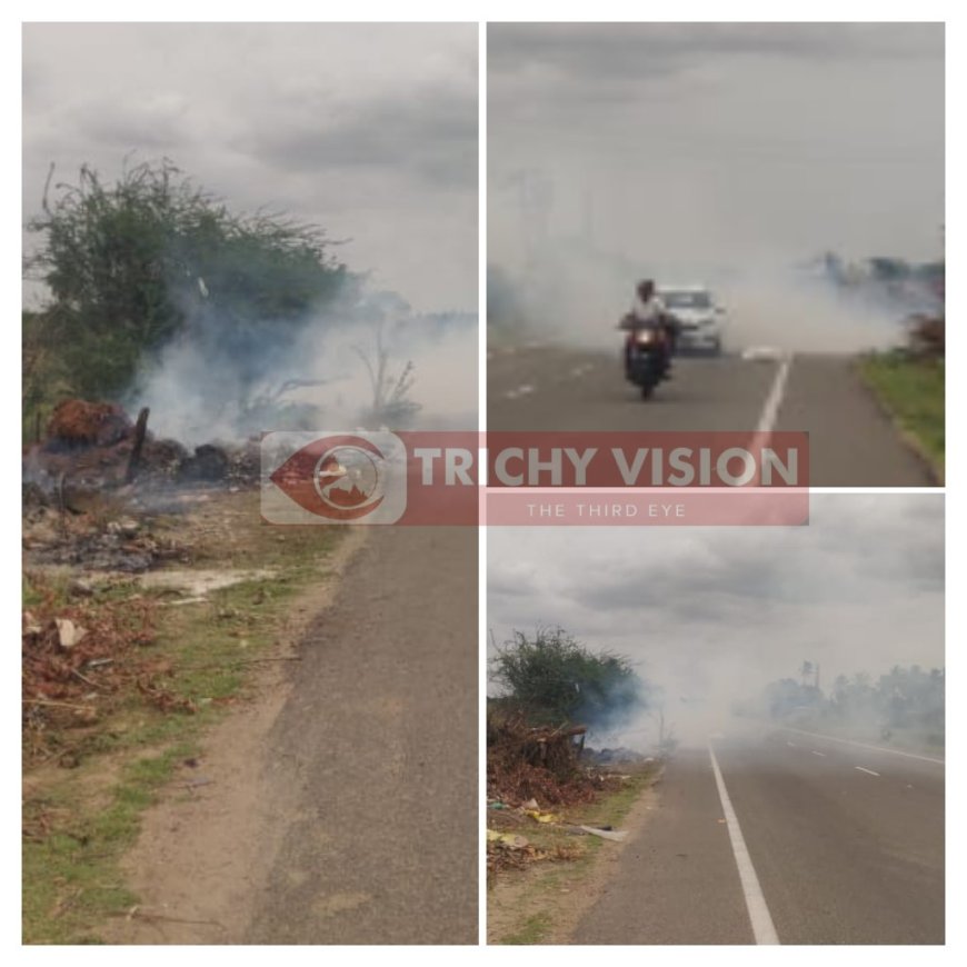 ரிங் ரோட்டில் புகை மண்டலம் - சிரமத்திற்கு உள்ளாகும் வாகன ஓட்டிகள்