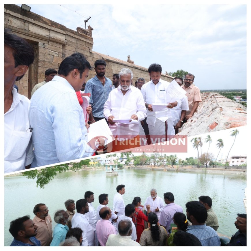 ஸ்ரீநறுங்குழல் நாயகி உடனுறை எறும்பீஸ்வரர் கோயிலில் அமைச்சர்கள் ஆய்வு