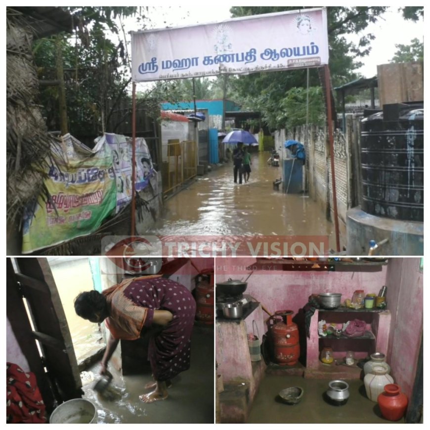 மழை நீருடன் கழிவுநீரும் வீடுகளுக்குள் புகுவதால் பொதுமக்கள் அவதி