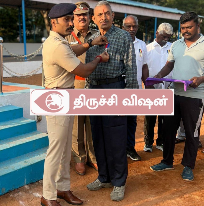 திருச்சி மாநகர உளவுத்துறை  காவல்  ஆய்வாளருக்கு மத்திய அரசின் விருது