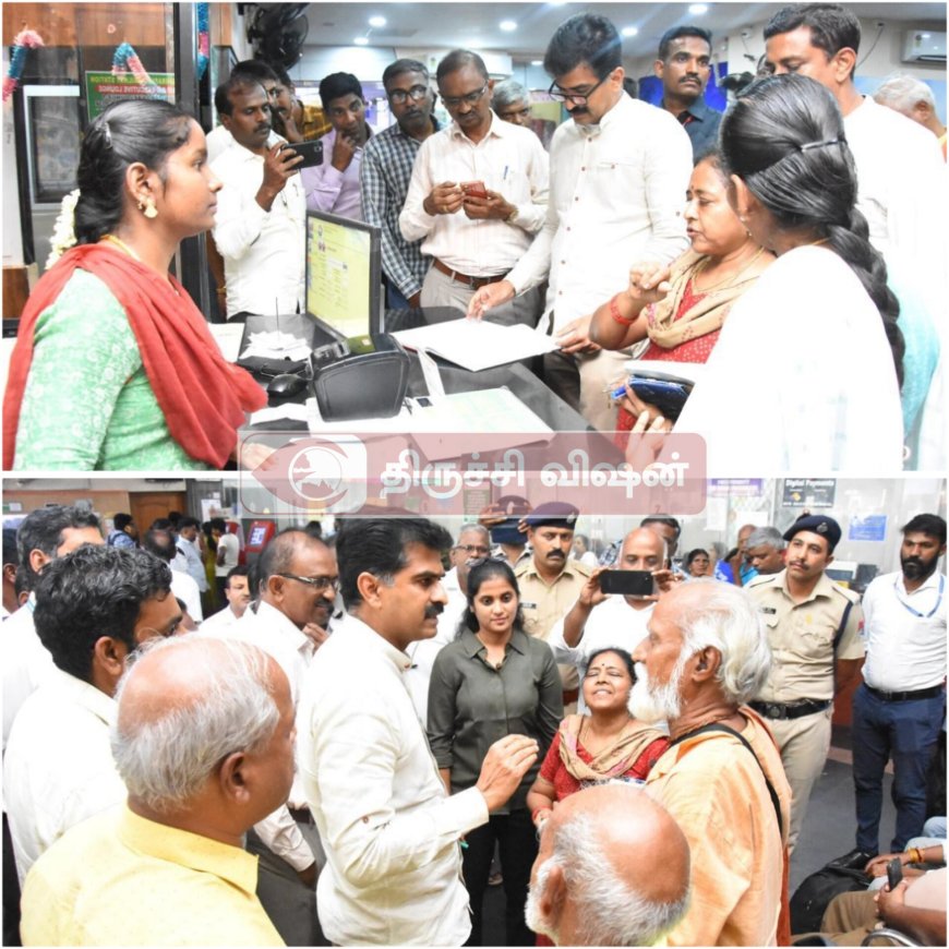 வயதான முதியவருக்கு ரயிலில் பயணிக்க உதவி செய்த எம்பி