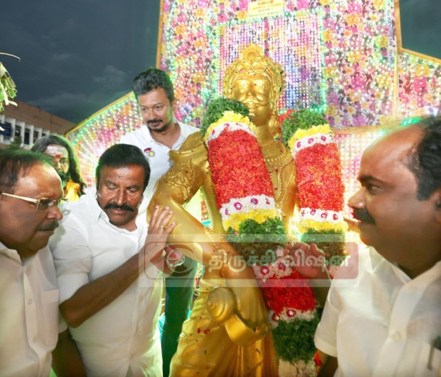 பெரும்பிடுகு முத்திரையர் சதய விழா - மாலை அணிவித்து மரியாதை செலுத்திய துணை முதல்வர்