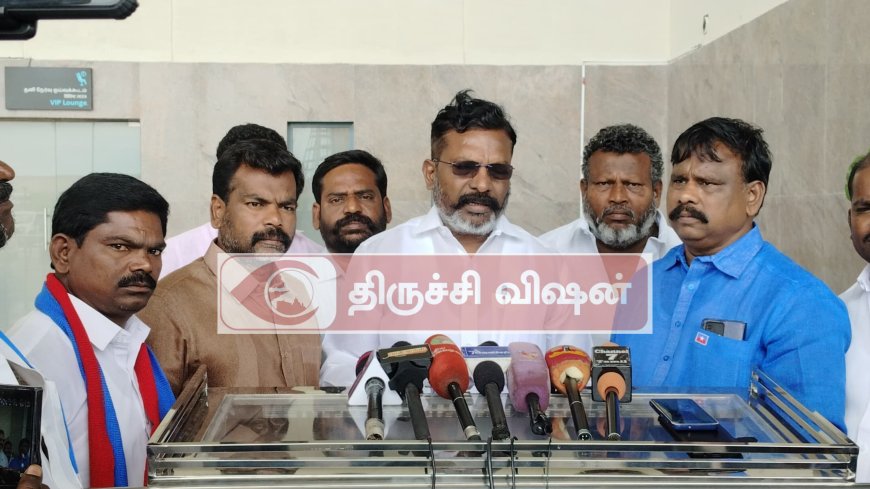 நிதி ஆயோக் கூட்டங்களில் தமிழக முதல்வர் பங்கேற்காமல் எதிர்ப்பு தெரிவித்தது ஒரு அடையாள போராட்டம் - திருமாவளவன்