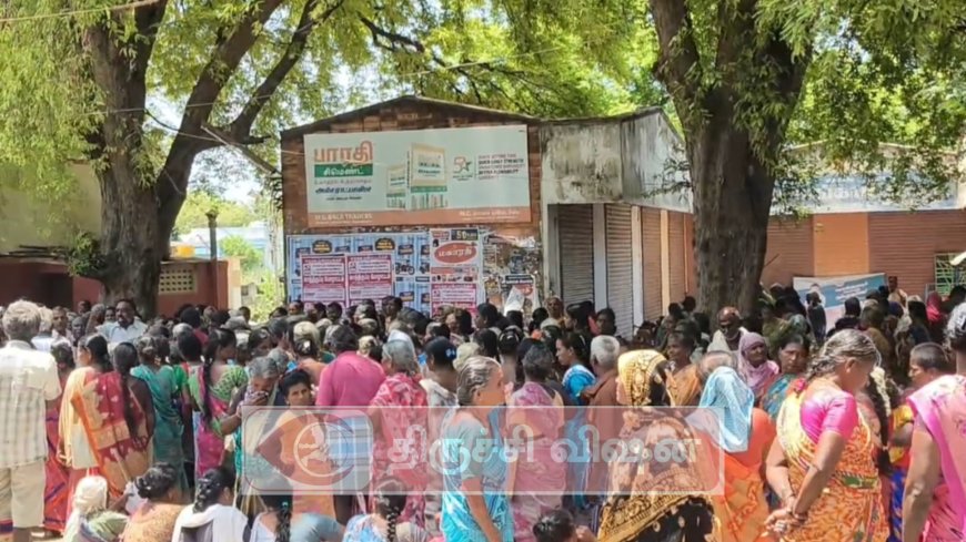 எரகுடி ஊராட்சியில் 100 நாள் பணியாளர்கள் காத்திருப்பு போராட்டம்