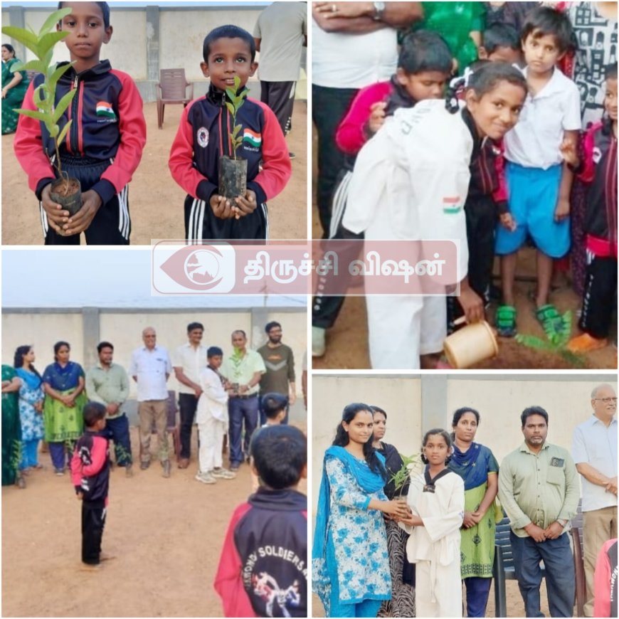 உலக சுற்றுச்சூழல் தினம் -டேக்வாண்டோ சோல்ஜர்ஸ் அகாடமியில் மரக்கன்று நடும் விழா