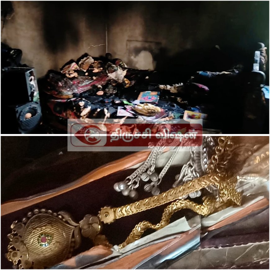 உப்பிலியபுரத்தை அடுத்துள்ள வெங்கடாசலபுரத்தில் திருநங்கைகளின் வீடு தீ கரையானதால் பரபரப்பு