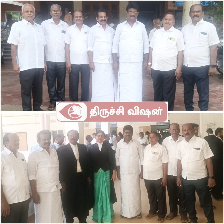 திருச்சி விமான நிலையத்தில் நடந்த மோதல் வழக்கு- நீதிமன்றம் வந்த மதிமுகவினர்