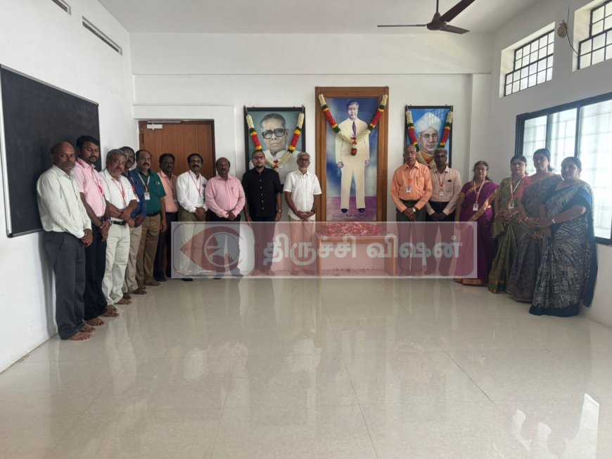 சாரநாதன் பொறியியல் கல்லூரியில் பேராசிரியர் சாரநாதனின் நினைவு தினம் அனுசரிப்பு
