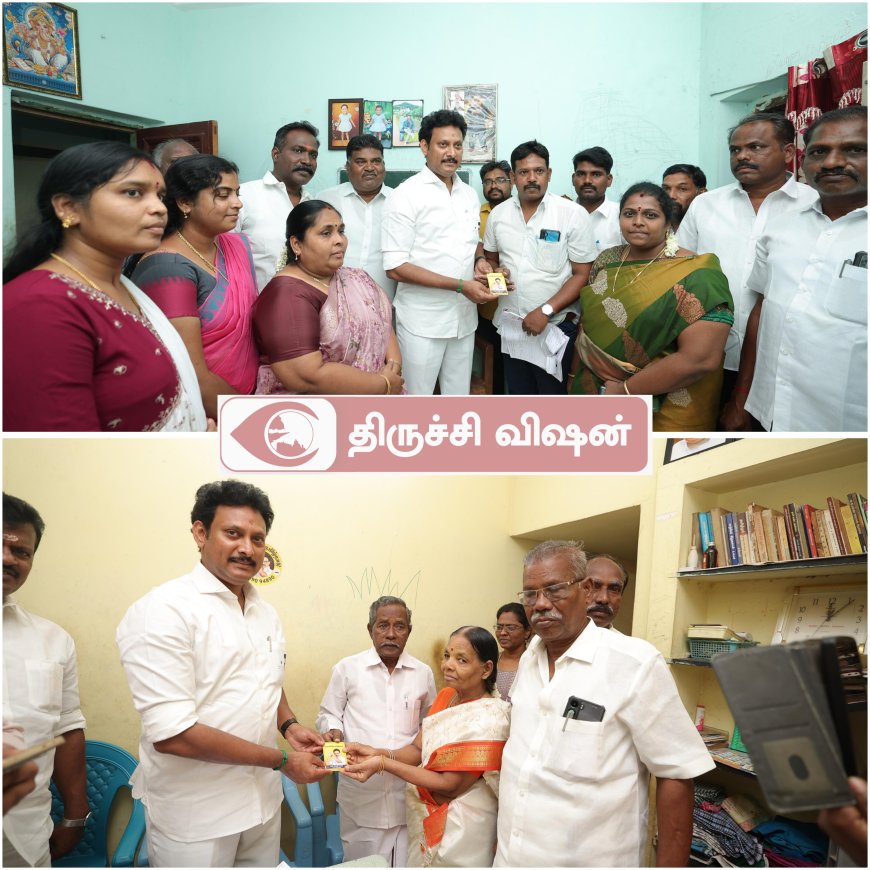 ஓரணியில் தமிழ்நாடு உறுப்பினர் சேர்க்கையை துவக்கி வைத்த அமைச்சர் அன்பில் மகேஸ்