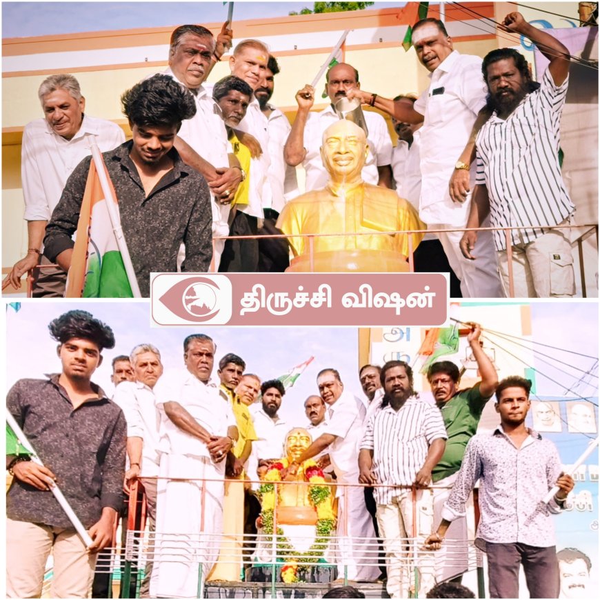 பெருந்தலைவர் காமராஜர் பிறந்த தினம்- திருவுருவ சிலைக்கு அபிஷேகம்