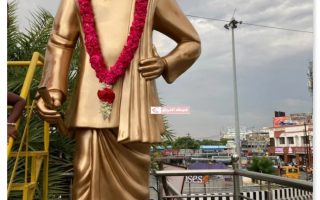திருச்சியில் பசும்பொன் முத்துராமலிங்க தேவர் உருவச்சலைக்கு திமுகவினர் மாலை அணிவித்து மரியாதை செலுத்தினர்