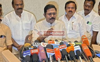 திருச்சியில் அ.ம.மு.க பொதுச்செயலாளர் டி.டி.வி தினகரன் செய்தியாளர்களை சந்தித்தார்!.