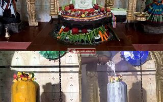 குண்டூர் திரிபுர சுந்தரேஸ்வரர் ஆலயத்தில் 50 கிலோ அரிசியில் அன்னாபிஷேகம்! விழா  வெகு விமர்சையாக நடைபெற்றது.