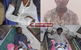 திருச்சி காவலர் குடியிருப்பில்  இளைஞர் வெட்டி படுகொலை – ஒருவர் சுட்டு பிடிப்பு – மூன்று கொலையாளிகளுக்கு கை,கால் எலும்பு முறிவு