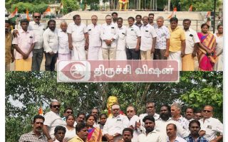 நேருவின் 136வது பிறந்தநாள்: திருச்சியில் காங்கிரஸ் சார்பில் மாலை அணிவிப்பு மரியாதை