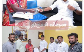 திருவெறும்பூரில் வாக்காளர் பதிவை உறுதிப்படுத்திக் கொண்ட அமைச்சர் அன்பில் மகேஸ் பொய்யாமொழி