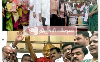 அன்னை இந்திரா பிறந்தநாள்: திருச்சியில் அமைச்சர் நேரு மற்றும் காங்கிரஸ் நிர்வாகிகள் மரியாதை