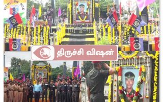 திருச்சியில் 77வது என்சிசி தினம்: மேஜர் சரவணன் நினைவிடத்தில் மரியாதை