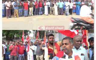 காந்தி மார்க்கெட்டில் தமிழர்கள் புறக்கணிப்பு வடமாநிலத்தவருக்கு வேலையா – சுமைதூக்கும் தொழிலாளர்கள் ஆர்ப்பாட்டம்