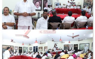 அமைச்சர் அன்பில் மகேஸ் பொய்யாமொழி தலைமையில் அனைத்து கட்சி கூட்டம்