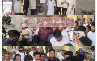 தமிழக துணை முதல்வர் திருச்சி வருகை