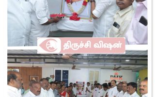 பேராசிரியர் அன்பழகன் 103வது பிறந்தநாள்: அமைச்சர் அன்பில் மகேஸ் மரியாதை