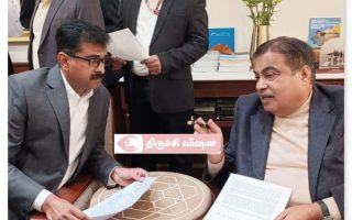 திருச்சி பசுமை நெடுஞ்சாலை திட்டங்கள்: நிதின் கட்கரியுடன் துரை வைகோ சந்திப்பு