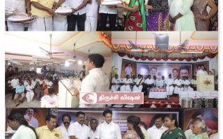 உதயநிதி பிறந்தநாள் விழா: 100 நாள் தொழிலாளர்களுக்கு வேட்டி–சேலை வழங்கல்