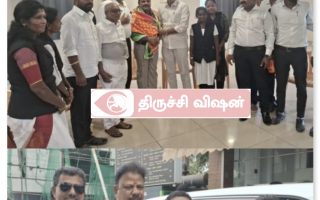 திருச்சியில் பார் கவுன்சில் தலைவரை சந்தித்து வழக்கறிஞர்கள் வாழ்த்து