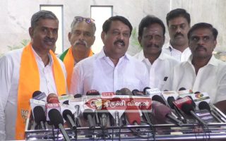 விஜய் குறித்து கேட்ட போது உங்களுக்கே நகைச்சுவையாக தெரியல- திருச்சியில் பாஜக மாநில தலைவர் நயினார் நாகேந்திரன் பேட்டி