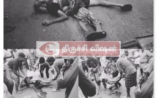 திருச்சி காந்தி மார்க்கெட்டில் விபத்து: சுமை தூக்கும் தொழிலாளி பலி, பரிதாப காட்சி வைரல்