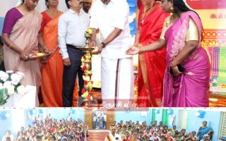 திருவெறும்பூரில் 120 கர்ப்பிணிகளுக்கு சமுதாய வளைகாப்பு: அமைச்சர் அன்பில் மகேஷ் தொடங்கி வைத்தார்!