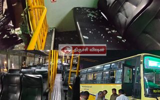 கோவை – திருச்சி அரசு பேருந்து மீது தாக்குதல்: நீதிமன்றம் அருகே பரபரப்பு!