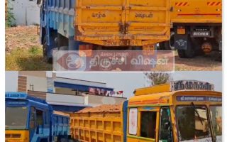 பெரியநாச்சிப்பட்டி அருகே கிராவல் மண் கடத்தல்: 4 லாரிகள் பறிமுதல், 4 பேர் கைது