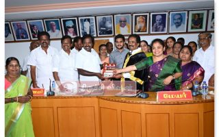 திருச்சிராப்பள்ளி மாநகராட்சி 2026–27 பட்ஜெட் தாக்கல்: மேயர் மு.அன்பழகன் முன்னிலையில் சமர்ப்பிப்பு