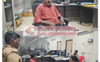 திருச்சி பாரதிதாசன் பல்கலைக்கழக பேராசிரியர் நள்ளிரவில் தர்ணா