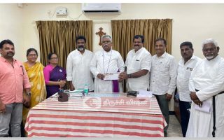 சி.எஸ்.ஐ பேராயரை சந்தித்த எல்.ரெக்ஸ்