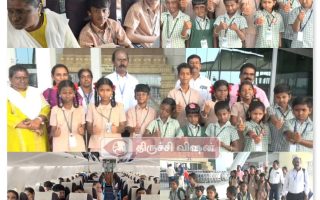 அரசுப் பள்ளி மாணவர்கள் விமானத்தில் பெங்களூரு பயணம் – அண்டை மாநில வாழ்க்கை முறைகள் அறிமுகம் ஏற்பாடு செய்த தலைமை ஆசிரியர்