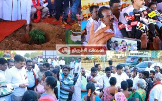 மன்னார்புரத்தில் பயணிகள் நிழற்கூடம்-  அடிக்கல்   நாட்டு விழா!