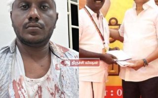 துறையூர் அருகே அமமுக ஒன்றிய செயலாளரை  கம்பியால் தாக்கிய திமுக  முன்னால் ஊராட்சி மன்ற தலைவர் உட்பட இருவர் கைது..