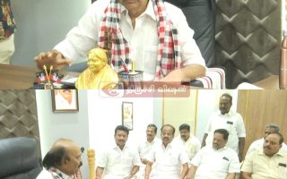 ஸ்ரீரங்கம் அதிமுக வேட்பாளர் ஆர்.மனோகரன் தீவிர ஆலோசனை!!