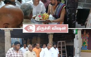வயலூர் முருகனை தரிசித்த புதுச்சேரி முதல்வர் ரங்கசாமி