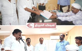 திருச்சி மேற்கு தொகுதியில் கே.என். நேரு வேட்பு மனு தாக்கல்