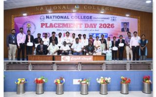 திருச்சிராப்பள்ளி தேசியக் கல்லூரியில் ‘வேலைவாய்ப்பு நாள் 2026’ கொண்டாட்டம்: 1,115 பணி ஆணைகள் வழங்கி சாதனை