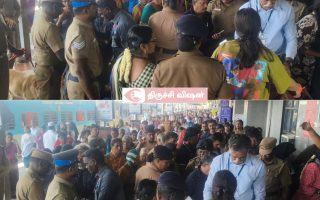 திருச்சி ஜங்ஷனில் தேர்தல் பறக்கும்படையினர் அதிரடி சோதனை