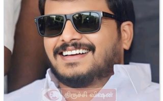 அதிமுக கூட்டணியின் மண்ணச்சநல்லூர் தொகுதி வேட்பாளர் ஆர்.வி.பரதன்